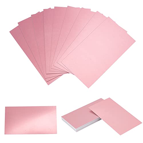 NBEADS 20 Pcs 0.5mm Thick Metal Business Card
