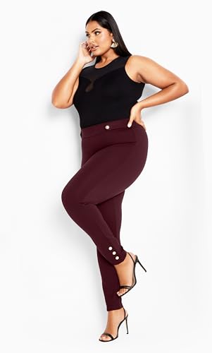 City Chic Women's Plus Size Pant Party Fever3