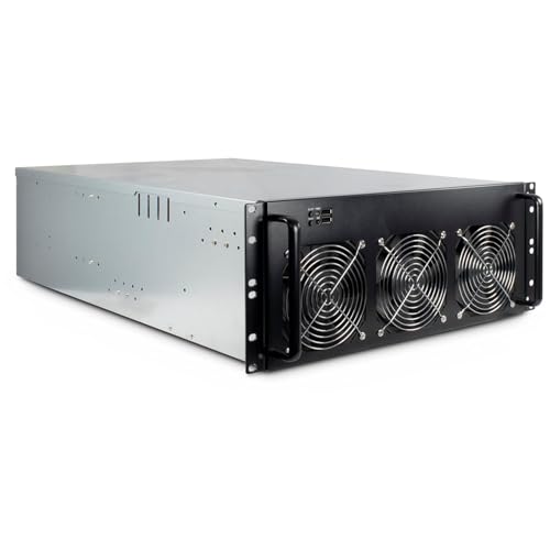 Con 2 porte USB 2.0 INTER TECH CAJA Mining-Rack 4W2 4HE 6 X 120 MM Vent