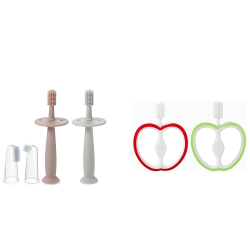 Image of PandaEar Baby Finger Toothbrush & 2 Pack Baby Toothbrush