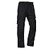 LA Police Gear Men's Operator Tactical Pant with Elastic Waistband Black-34 x 30