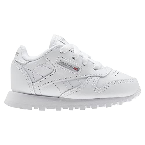 Reebok Baby Boys Classic Leather Sneaker, White/Light Grey-Usa, 6 Infant #TOP6