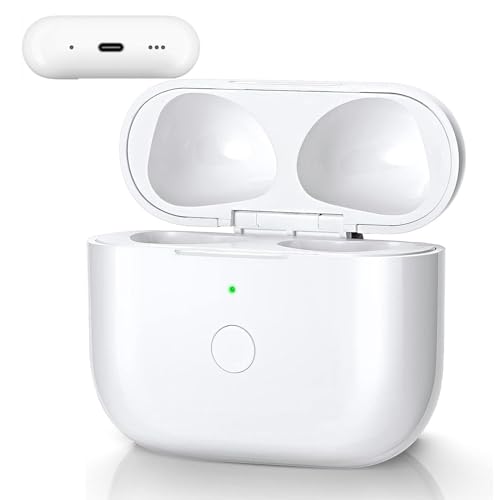 ✅【Batteria integrata ad alta capacità】batteria al litio integrata da 670 mAh, sufficiente per ricaricare gli auricolari 3-5 volte. Promemoria: il livello di carica nella custodia di ricarica potrebbe non essere visualizzato correttamente sul telefono. La percentuale di consumo energetico dipende dal colore dell'indicatore LED sulla custodia di ricarica.