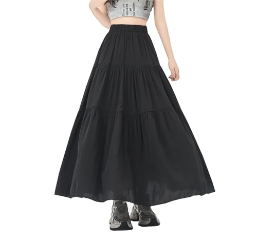 Jupe maxi taille haute à carreaux style cocktail et vacances