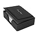 Ronald Reagan Signature Paper/Note Card Holder - Black Leather - Holds 4 inch by 6 inch Paper - Exclusive to The Reagan Library