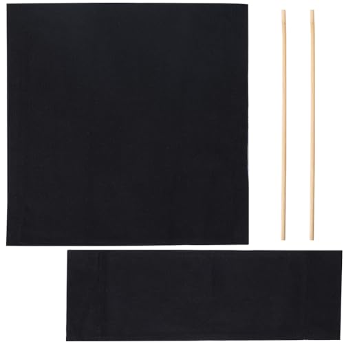 GORGECRAFT Funda de Asiento para Silla de Maquillador de Tamaño Pequeño 1 Juego Fundas para Silla de Director Tela de Repuesto Color Negro Portátil Informal para Cine En Casa Sillas Plegables de Lona