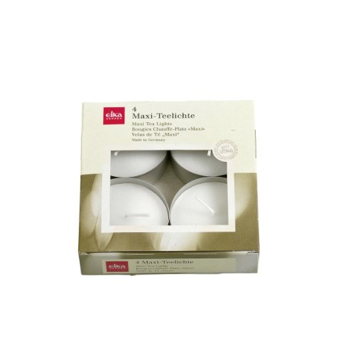 Preisvergleich Produktbild Teelicht Maxi 4ST weiss