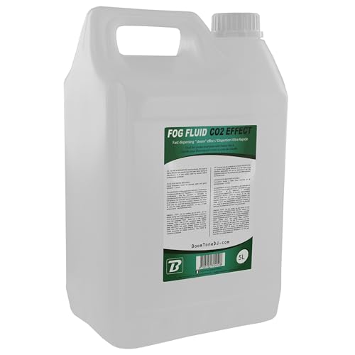 BoomTone DJ Fog Fluid C02 Bidon de liquide fumée 5 L Blanc