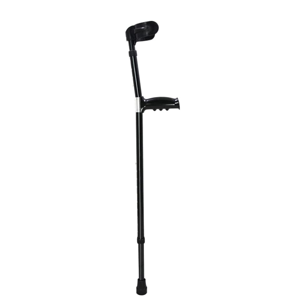 Muletas Altura Ajustable Bastones De Aluminio Confort Diseño Ergonómico Bastones para Adultos Mujeres Hombres/Negro