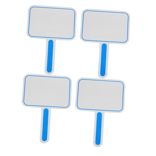 4 pizarras de borrado en seco azules, tamaño 30x20 cm, set de 4