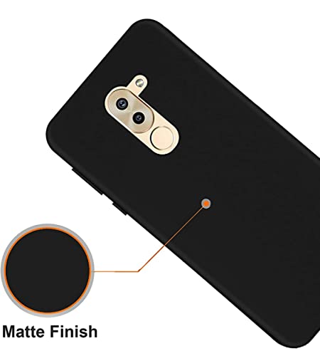 Image of Mobile Back Cover Case for Honor 6X, Bln-Al10, Bll-L22, Bln-L21 (Silicone Case|CameraProtection|Black SC1510)