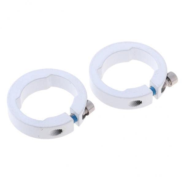 CALANDIS 3x2pcs Alloy Bike Handlebar Grip Lock Ring End Locking Ring White 8mm | Handlebar Grips Tape & Pads | Bicycle Components & Parts-image-11