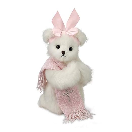Bearington Patty Praymore Plush Stuffed Animal Baptism Teddy Bear, 10"