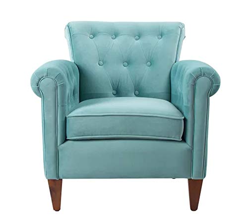 Image of Lakdi The Furniture Co.| Living Room | Lounge Chair | Back Button | Rolled Arms | Internal Structure | Solid Wood | Accent Chair | for Home & Furniture | Outdoor & Indoor | Durable | Modern Design