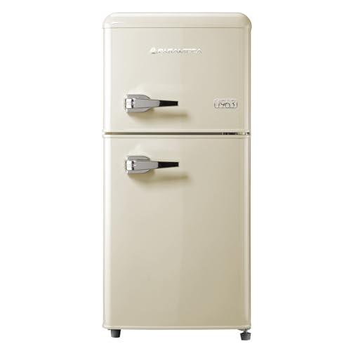 PYRAMIDEA Frigo Retrò 100 litri lordi Color Crema MAMBO105C