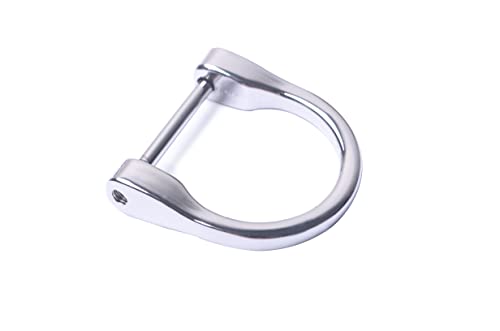 Bobeey 4pcs 1 inch D-Rings Horseshoe Shape D Ring,U Shape D Rings,Screw in Shackle Horseshoe Shape D Ring DIY Leather Craft Purse Keychain Accessories BBC6 (1', Silver) ââ‚¬¦