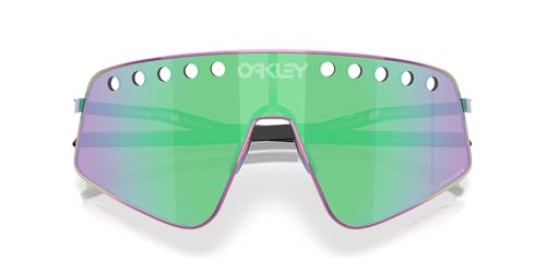 Image of Oakley Sunglasses for Men - OO6025 Sutro TI Sweep Sunglasses with Rimless Titanium Frames PRIZM Lenses