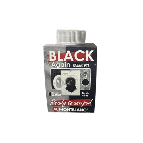 Anilinas Fabric Dye Renewal Black - Suitable for Washing Machine Use, All-in-One Fabric Dye for Easy Clothing Renewal - Use for 500g of Clothes