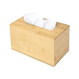 JUSK Design Tissue Box Holder - Modern, Minimalist, and Durable Wooden Tissue Box with Sliding Botto
