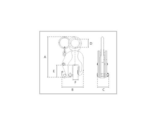 Vertikalblechgreifer 3000 Kg – Hebeklemme Für Stahlbleche, Klemmbereich 0–30 Mm