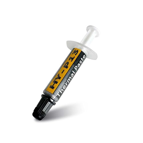 OcioDual Pasta Termica, Thermal Paste HY-P13 13.4W/MK(0.5g), Pasta Termica Procesador, CPU, GPU, PS4, PC, No Conductivo, Masilla Grasa Disipadora, Jeringa, Plateada