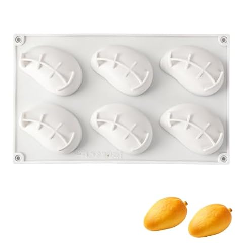 NQEUEPN Forma Silikonowa w Kształcie Mango, Forma 3D w Kształcie Owocu