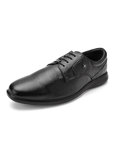 Monte Carlo Mens Solid Lace Up Genuine Leather Derby Shoes (201812FW)