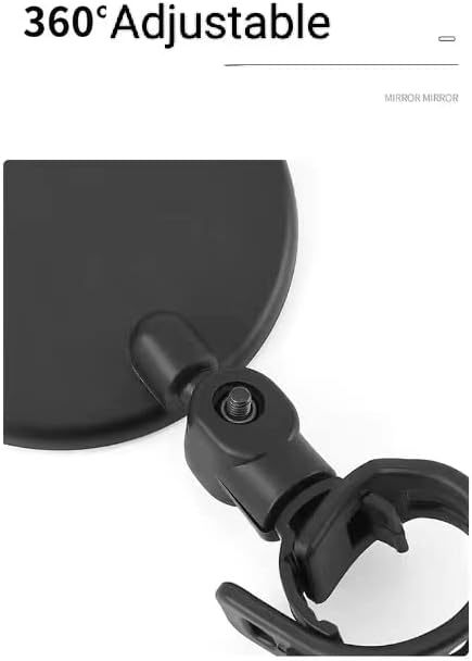 Katartizo 2PCS Adjustable Rear View Mirror for Bikes, Universal for Handlebars, Wide Angle Acrylic Convex Safety for Adult Bikes/Kids/Road/Mountain Bike - Image 4