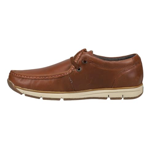 ROPER Mens Lloyd Slip On Casual Shoes - Brown3