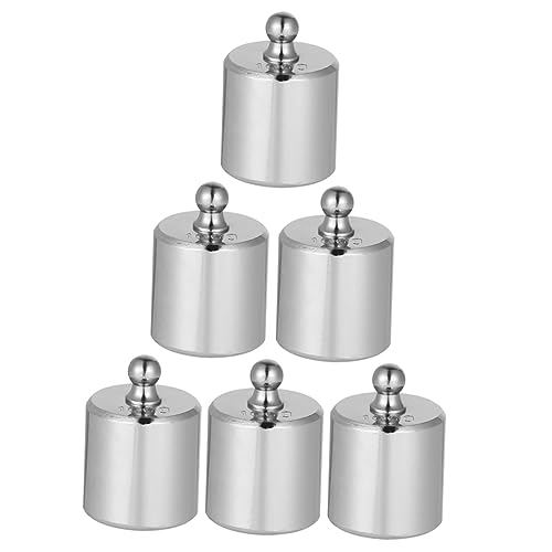 SOLUSTRE Digital Scale Weights Calibration Kit 6 Pcs 100g Weights Chrome Plated Precision Weights Suitable for Calibration and Weighing
