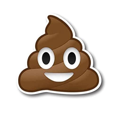 Image of Magnet Me Up Poop Emoticon Magnet Decal, Cute Self-Expression Decorative Magnet for Car, Truck, SUV, Or Any Other Magnetic Surface