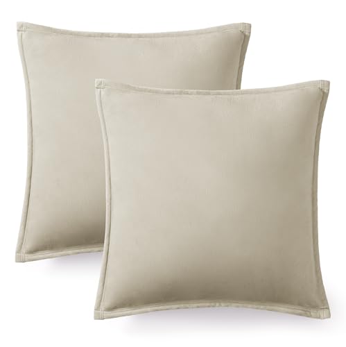 UGG Coco 2-Pack Decorative Pillows - Soft & Plush Throw Pillow Inserts with Throw Pillow Covers - Perfect for Sofa Bed Living Room Decor or Home Decor 20 x 20 Ivory Shoreline