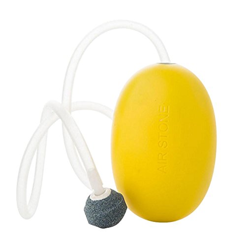 Acuario Oxigenador Bomba USB Acuario Bomba de Aire Silencioso Mini Tanque de Pescado Oxígeno Bomba de Aire Suministro de Oxígeno para Jardín, Acuario, Peces (Azul/Amarillo) de Beatie