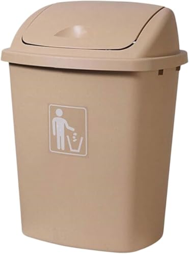 Zdaqian ゴミ箱 ふた付き ごみ箱 屋外 ダストボックス ??桶 業務用 厨房用 大型 おしゃれ 大容量 防臭 スリム プラスチック スイングカバー 便利 庭のゴミ箱 多機能 蓋付き 耐久性のある 洗える 屋内/屋外 洗面所 キッチン ホテル リビン