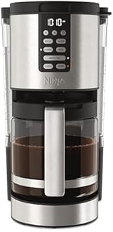Ninja 14 Cup , Programmable Coffee Maker XL Pro with Permanent Filter, 2 Brew Styles Classic & Rich, 4 Programs Small Batch, Delay Brew, Freshness Timer & Keep Warm, Stainless Steel, DCM201