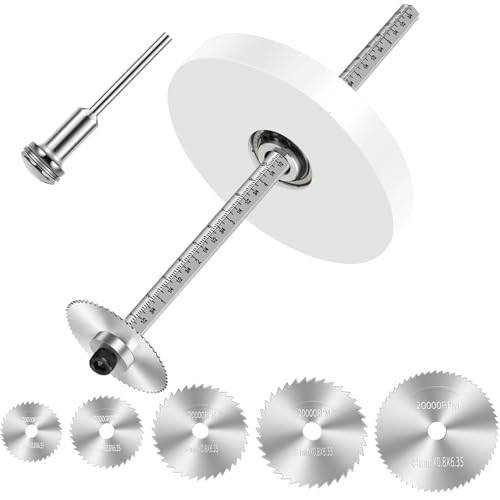 Inside Pipe Cutter for PVC Pipe Cutter Tool with 7' Scale Adjustable Depth Gauge Guide, 5pcs Saw Tooth Blades with 0.315 Hex Key Shaft, Plumbing Internal Plastic Pipe Cutter Set