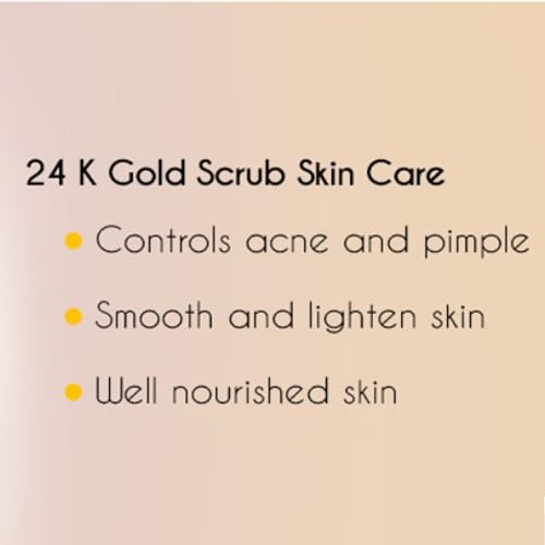 Image of 24K Gold face mask for glowing skin | 24K Gold face pack for glowing skin, skin hydrating, boosts collagen and restoring skin radiance | For All Skin Types | For Men & Women | 100 gm