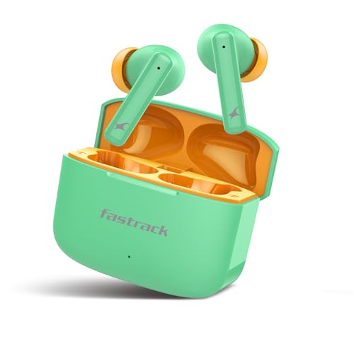 Image of Fastrack Fpods FQ100|BT5.4 TWS Earbuds, 50Hrs Playtime, Quad mic ENC for Crystal Clear Calls, Low Latency Gaming Mode Upto 40ms,NitroFast Charge - 200 Min in 10 Min,13mm Extra Deep Bass Drivers,IPX4