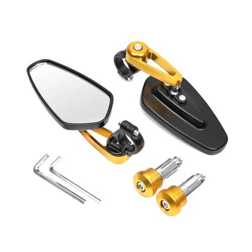 Espejo retrovisor de moto universal con reflector inverso y accesorios para manillar 22mm