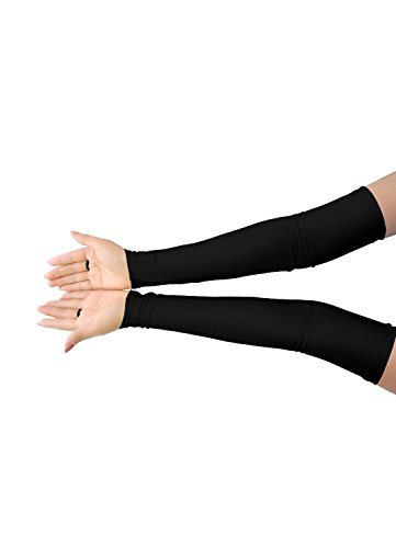 Shinningstar Girls' Boys' Adults' Stretchy Spandex Fingerless Over Elbow Cosplay Catsuit Opera Long Gloves2