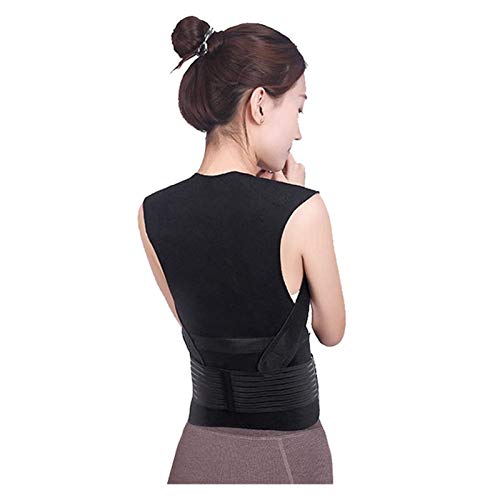 Courroie de support d'epaule et correction de lombaire en tourmaline noire premium