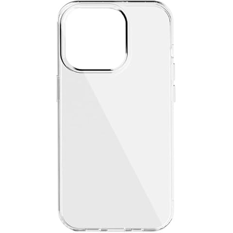 SURPCOS Case for iPhone 13 Pro, Shockproof Slim Silicone Cover, Yellowing-Resistant Slim Transparent TPU, Wireless Charging Cover