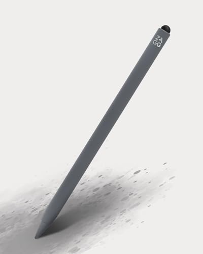 ZAGG Pro Stylus 2 - Ponta dupla ativa com traseira capacitiva, carregamento sem fio, rejeição de palma, reconhecimento de inclinação - compatível com iPad Pro 11/12.9 (3,4 e 5 gerações)/Air 10.9/iPad 10.2/9.7/Mini 5 e 6 - cinza