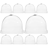 NUOBESTY Lot de 10 Dômes de Protection pour Plantes 12 CM en Plastique Transparent Couver...