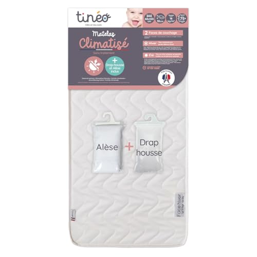 Candide - Matelas Climatisé 60 * 120 + Drap Housse + Alèse