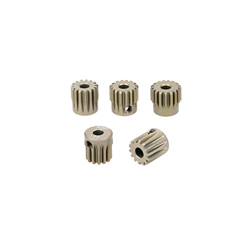 Image of 48P Aluminum Spur Gear RC Pinion Gear Set 3.175mm Shaft 1 /10 RC Car Brushed Brushless Motor Gears Combo Set (13T 14T 15T 16T 17T)