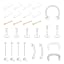 D-clear nose septum earring lip