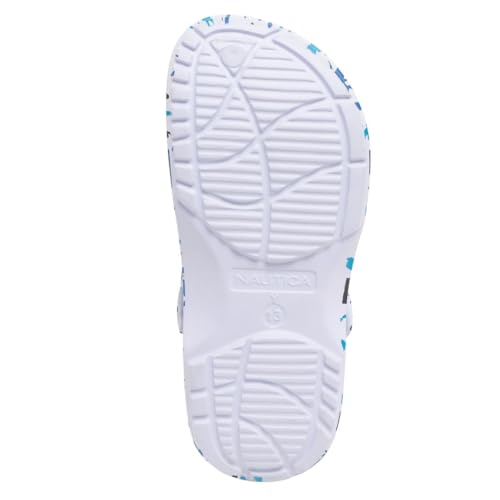 Image of Nautica Kids Clog Sandals - Slip-On Lightweight Water Shoes with Adjustable Heel Strap - Comfortable EVA Slip-Resistant Clogs for Boys & Girls - Toddler & Youth Sizes