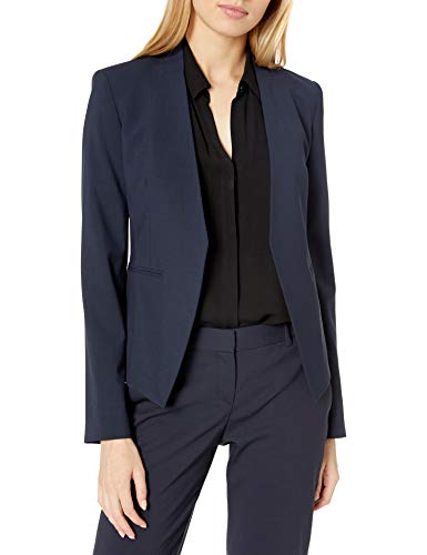 Theory Women's Open Front Lanai Blazer, deep Navy, 2