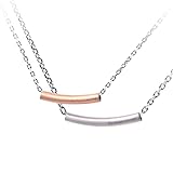 [Petit Jewel YU-NA] チューブ ペアネックレス 2個セット ステンレス 316L メンズ レディース カップル プレゼント 記念日 クリスマス